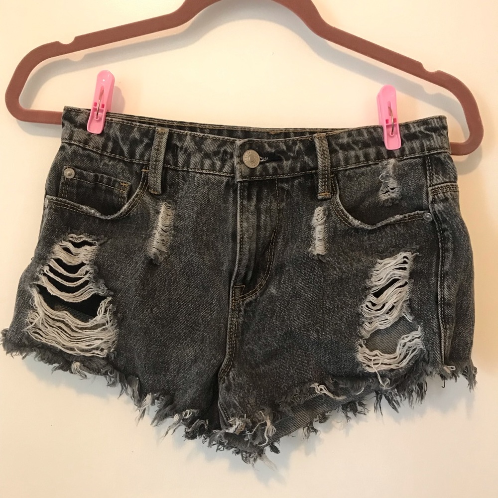 Distressed shorts